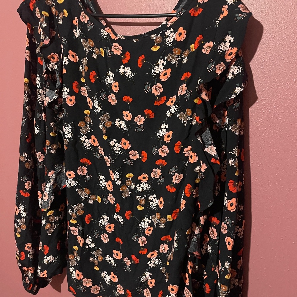 Floral Long Sleeve Women's Top